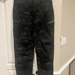 Men's Black Camouflage Cargo Pants